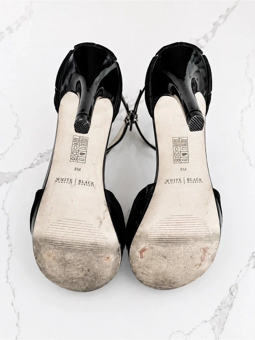 White House Black Market Viviana Black Size 8 Heels - Picture 9 of 10